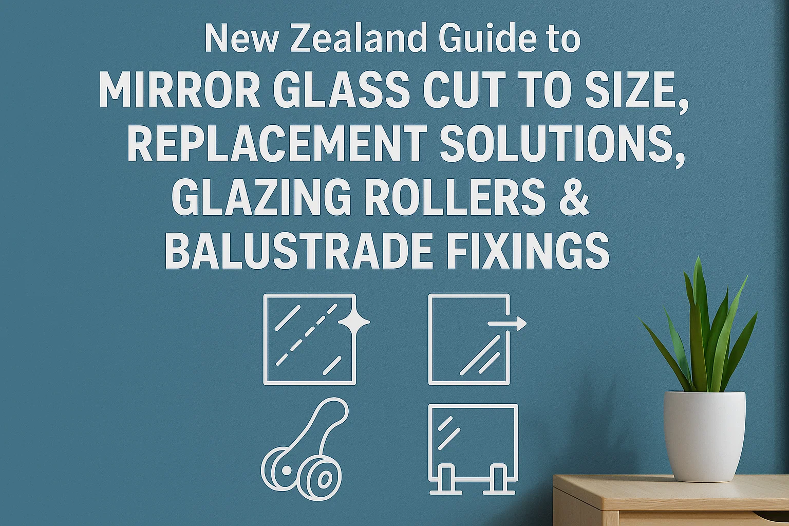 New Zealand Guide to Mirror Glass Cut to Size, Replacement Solutions, Glazing Rollers & Balustrade Fixings