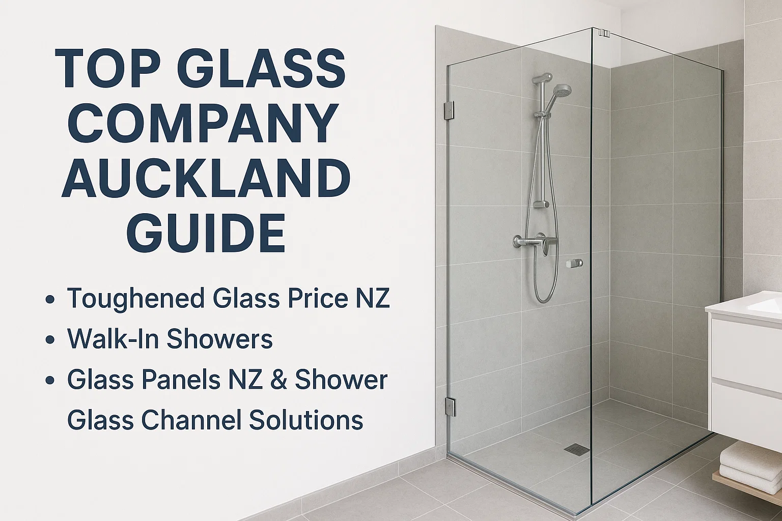 Top Glass Company Auckland Guide: Toughened Glass Price NZ, Walk-In Showers, Glass Panels NZ & Shower Glass Channel Solutions